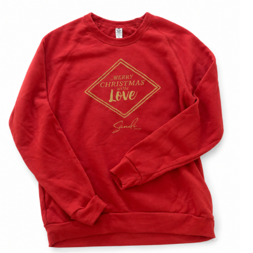 Merry Christmas With Love Sweatshirt by Sandi Patty